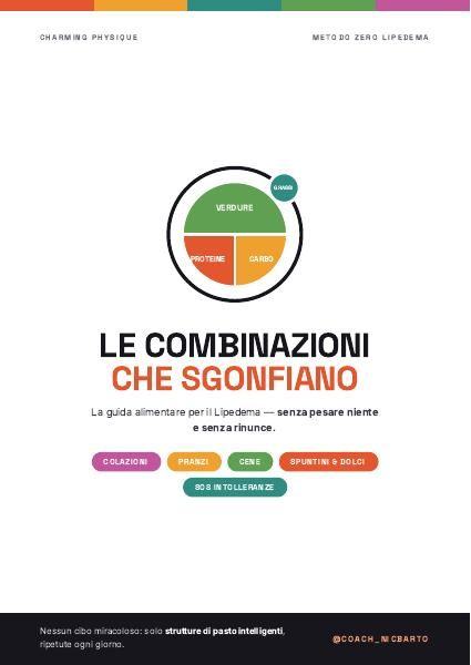 Le combinazioni che sgonfiano - guida alimentare per il lipedema
